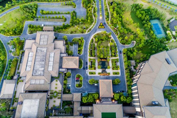 Stunning aerial view